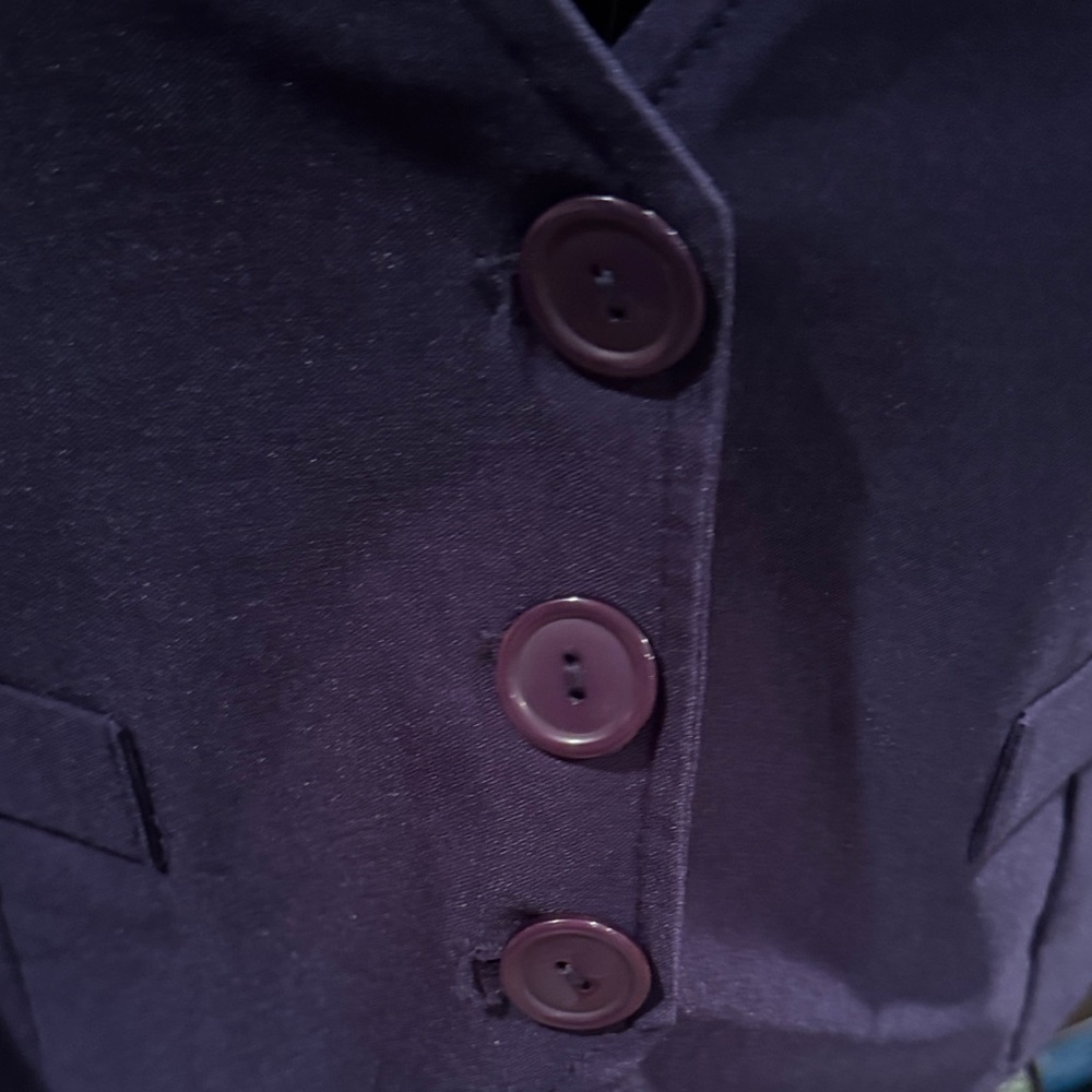 Purple Button-Up Vest - Picture 4 of 5
